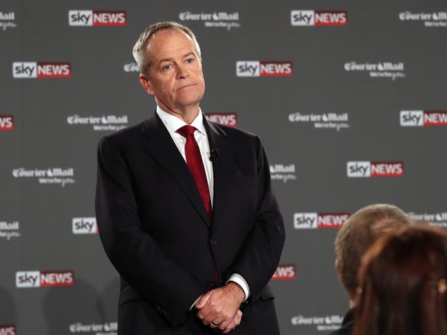 Opposition Leader Bill Shorten during the Sky News/Courier Mail People's Forum in Brisbane. Picture: Gary Ramage/News Corp Australia