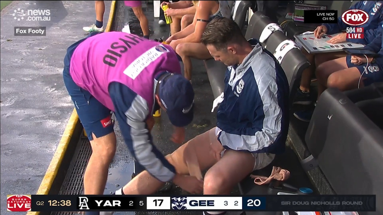 Patrick Dangerfield's injury adds to carnage at Adelaide Oval