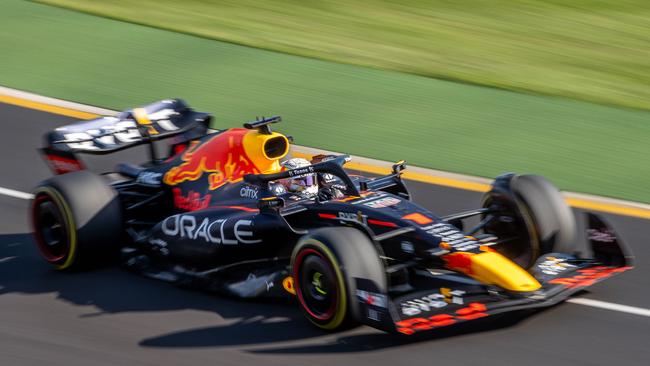 Verstappen struggled for pace even before his car troubles forced an early exit. Picture: Jake Nowakowski