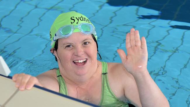 Sarah Nethery won the 50m backstroke race for her age group.