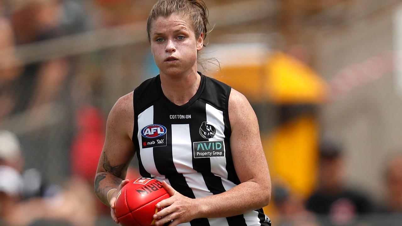 Davey was making her Collingwood debut on Sunday. Picture: Getty Images.