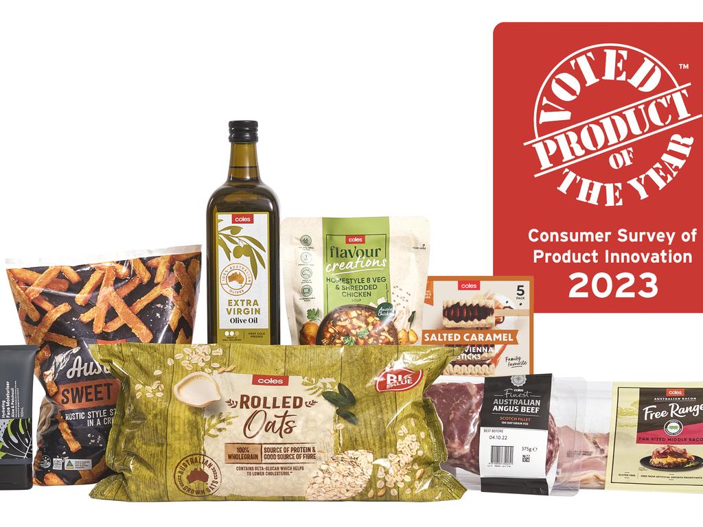 Coles won a third of the Product of the Year awards. Picture: Supplied