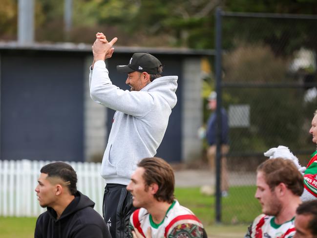 A happy John Sutton following the Seagulls third unanswered try. Picture: Adam Wrightson Photography