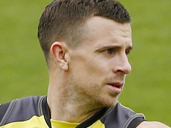 Richmond training at Punt Rd Oval, Brett Deledio at training. 21st April 2016. Picture: Colleen Petch.