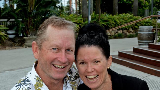 Shane Morris and Jaye Bourke enjoy Boxing Day on The Lawn, The Star Gold Coast.(c) Regina King