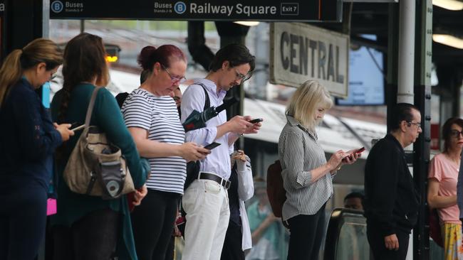 A general view of Central Station as Industrial action resumes on Sydney's train network today. Picture: Newswire/ Gaye Gerard