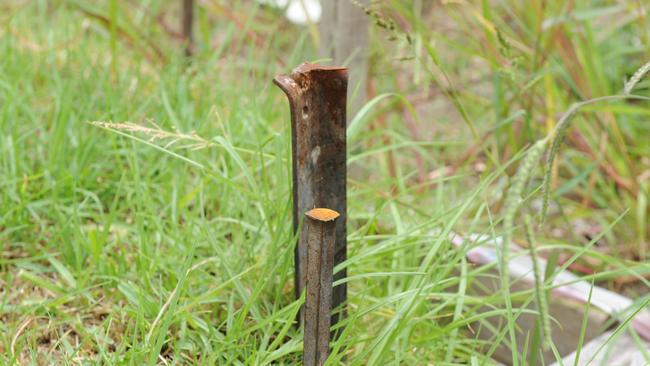 A Bowen man hit a car with a star picket after a woman went onto his property looking for seasonal work. Photo: File