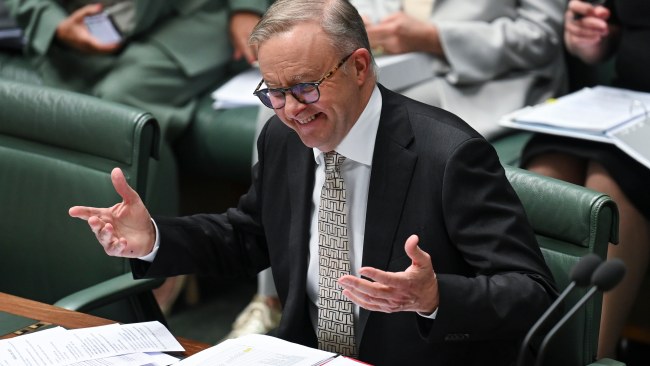 The final Question Time before the referendum has descended into a series of scathing attacks, with Anthony Albanese accusing the Opposition of using the Voice to Parliament to divide Australians. Picture: NCA NewsWire / Martin Ollman