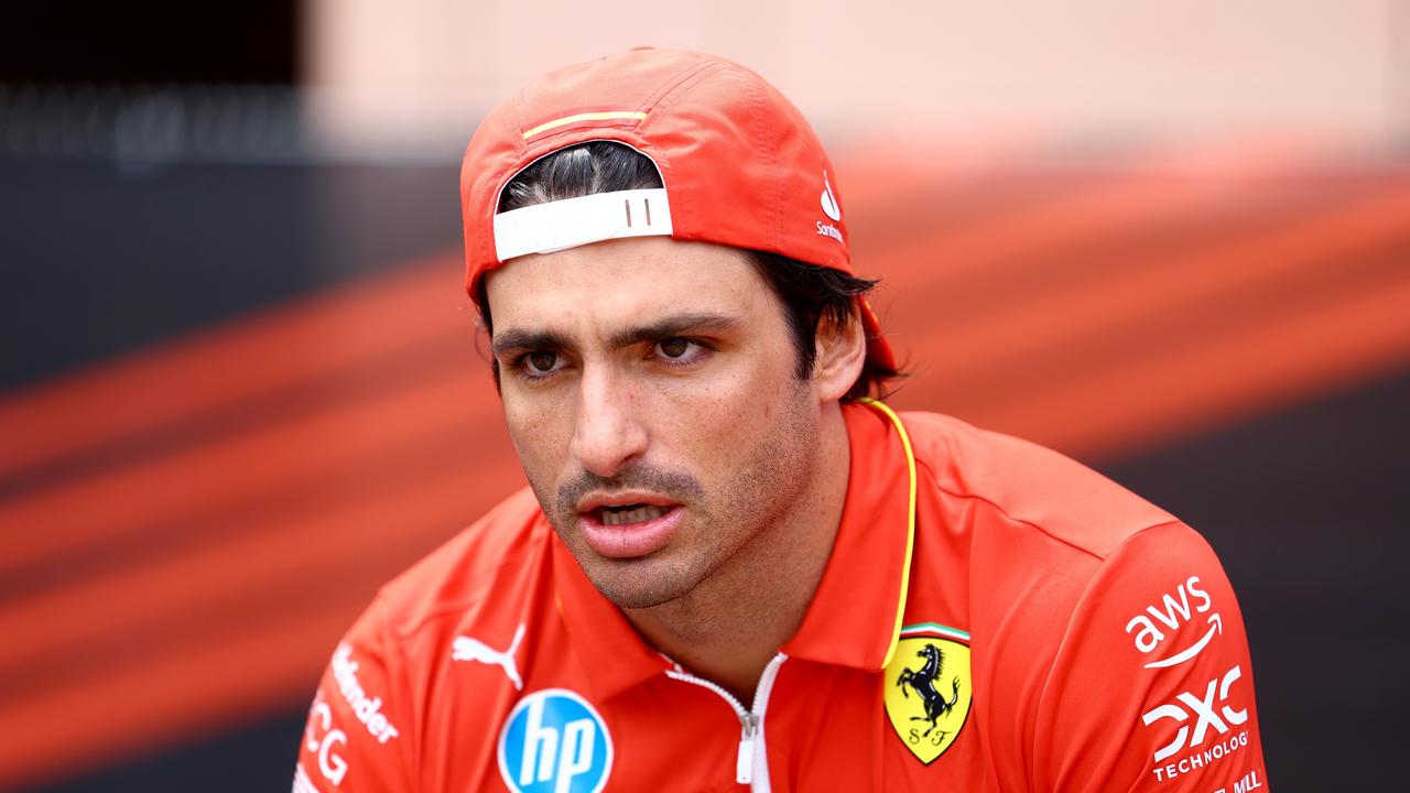 MONTE-CARLO, MONACO – MAY 23: Carlos Sainz of Spain and Ferrari looks on in the Paddock during previews ahead of the F1 Grand Prix of Monaco at Circuit de Monaco on May 23, 2024 in Monte-Carlo, Monaco. (Photo by Mark Thompson/Getty Images)