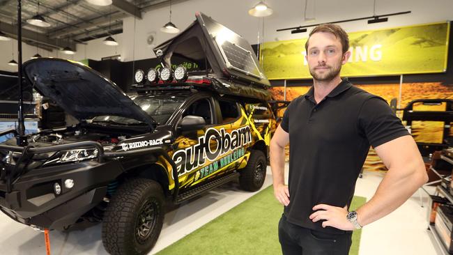 Autobarn Burleigh Heads owner Michael Farrar gave the former Supercheap worker a job. Picture: Richard Gosling