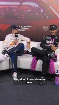 Verstappen sledges: "I don't see any British press."