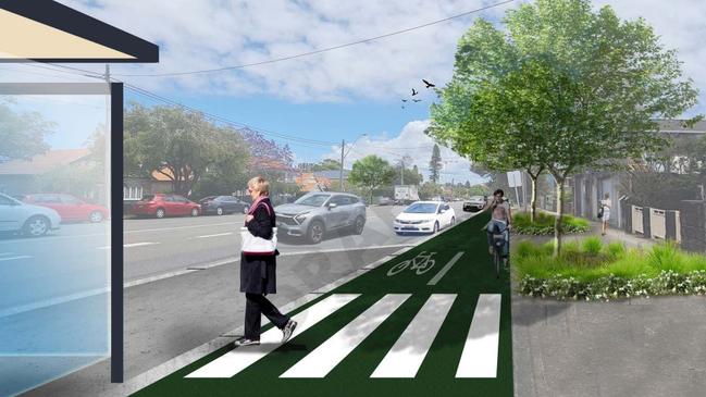 The cycleway on Maroubra Rd would only impact the northern side. Photo: Randwick Council