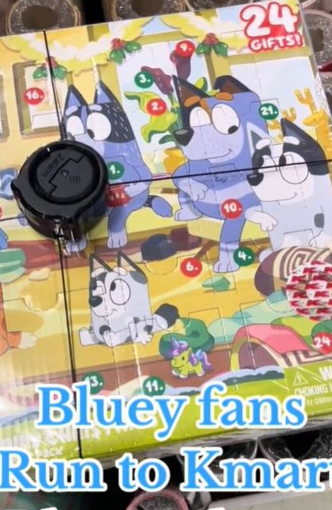 Kmart has a Bluey calendar. Picture: TikTok