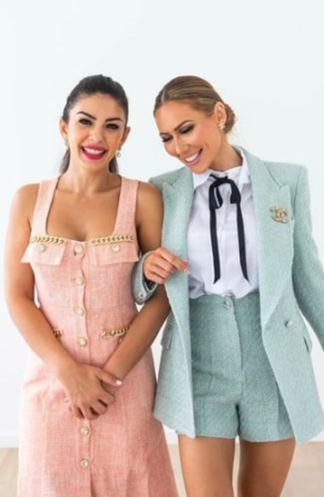 Sara Douna and her business partner Gisu Avramoski have launched Chante Kids, a children’s entertainment service and styling. Picture: Instagram