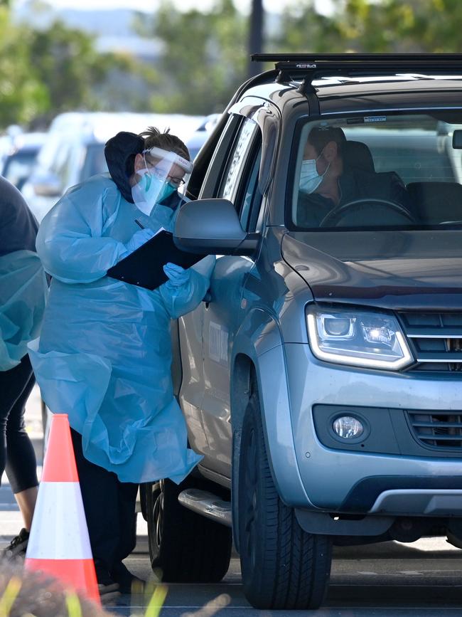 South Australia’s Modbury cluster has grown after a man in his 20s tested positive to the virus. Picture: NCA NewsWire / Naomi Jellicoe