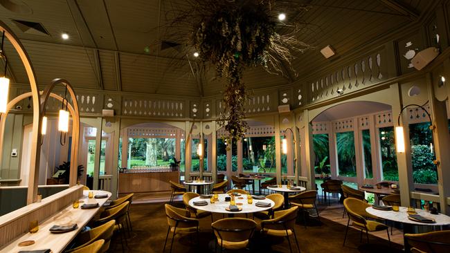 Inside the dining room at Restaurant Botanic.