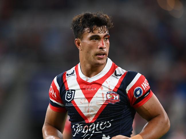 NRL 2024 RD07 SYDNEY ROOSTERS V STORM: Joseph Akuso-Suaalii Picture: NRL Photos