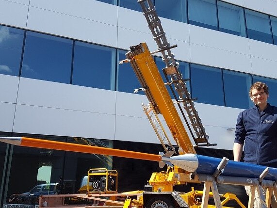 The DART rocket, to be launched at Koonibba, at South Australia at Southern Launch test range.