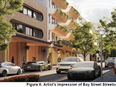 Double Bay urban design strategy artist impression of  streets of Double Bay