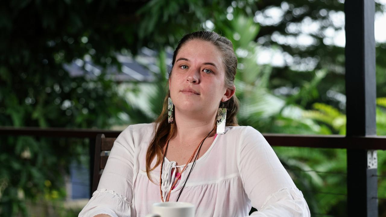 Ryley Sullivan was working in aged care when she had a mental breakdown during the Covid-19 pandemic, and found herself on the verge of homelessness when the Salvation Army helped her into emergency accommodation. Five years later, Ms Sullivan now has a long term private lease in a share home managed by the Salvation Army in Mooroobool. Picture: Brendan Radke
