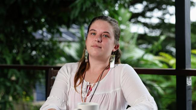 Ryley Sullivan was working in aged care when she had a mental breakdown during the Covid-19 pandemic, and found herself on the verge of homelessness when the Salvation Army helped her into emergency accommodation. Five years later, Ms Sullivan now has a long term private lease in a share home managed by the Salvation Army in Mooroobool. Picture: Brendan Radke