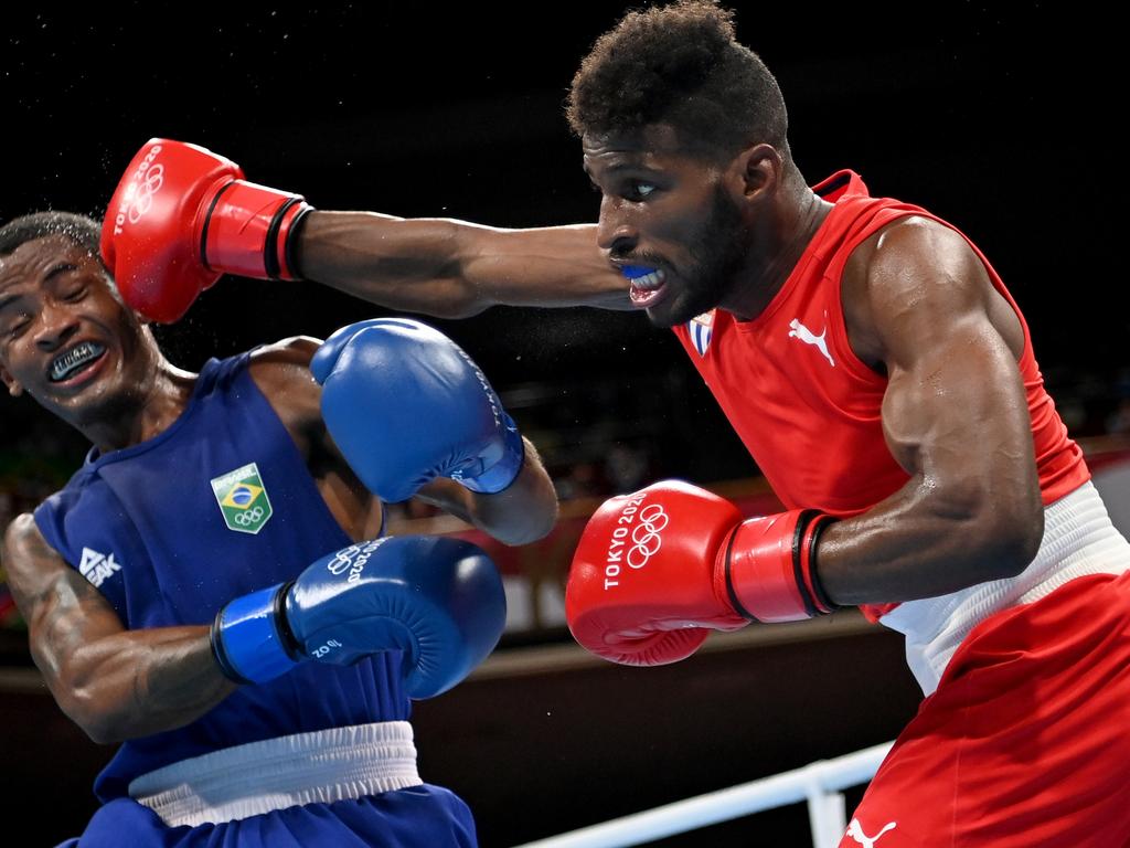 Cuban Andy Cruz presents a mighty task for the Aussie. Picture: Pool/Getty Images