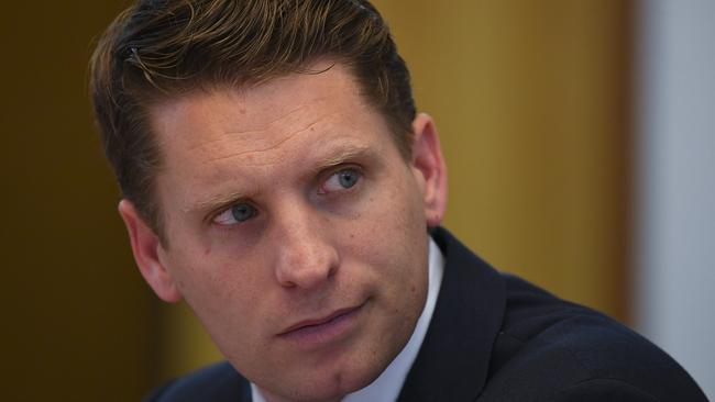 Liberal MP Andrew Hastie has called on the Morrison government to establish a strategic industry plan ‘to build national self-reliance’ in key industries. Picture: AAP