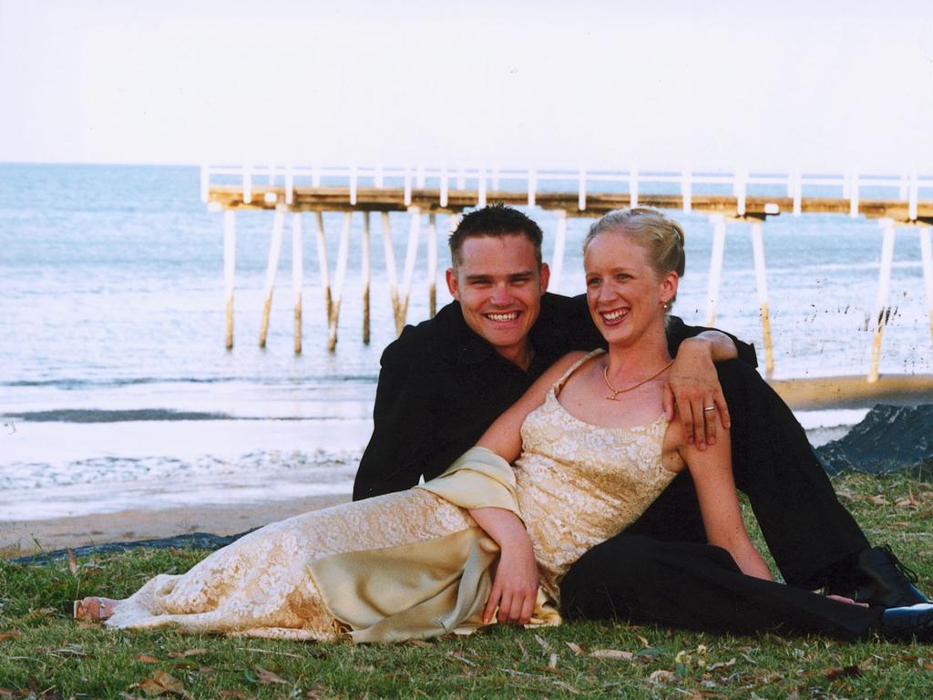 Tim Adams and Katie Collins were married in Hervey Bay on March 2, 2003.