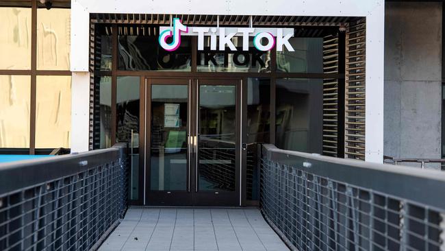 TikTok’s Culver City, Californian, base. Picture: AFP