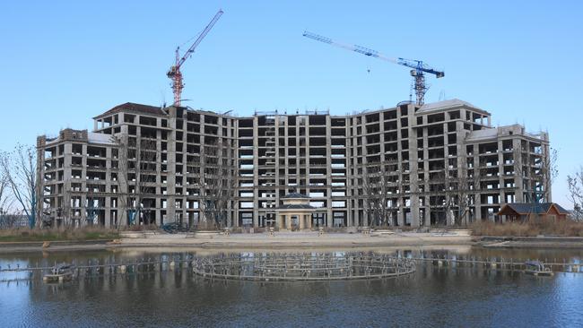 An abandoned project by collapsed construction giant Evergrande. Picture: Getty Images