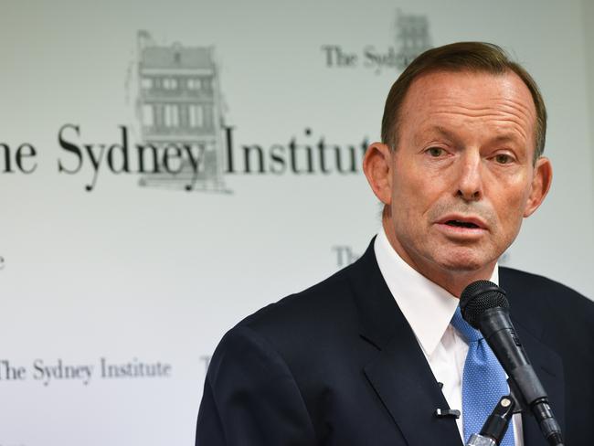 Former prime minister Tony Abbott says he’s not going to cop criticism from ministers “who are only in government because I led them there”. Picture: AAP