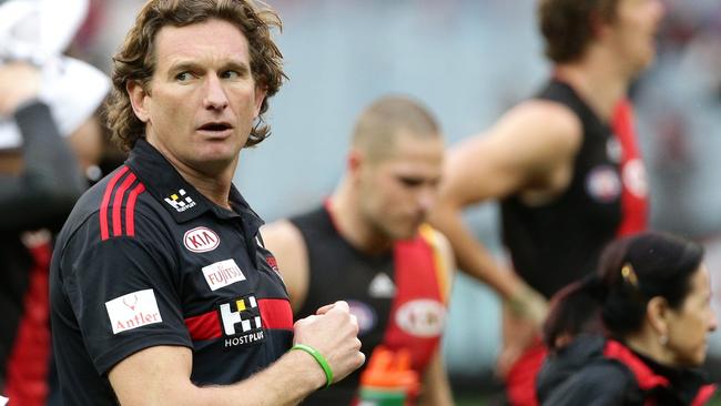 James Hird when coaching Essendon back in 2015.