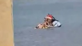 Swimmers were rescued on jetskis. Picture: Supplied