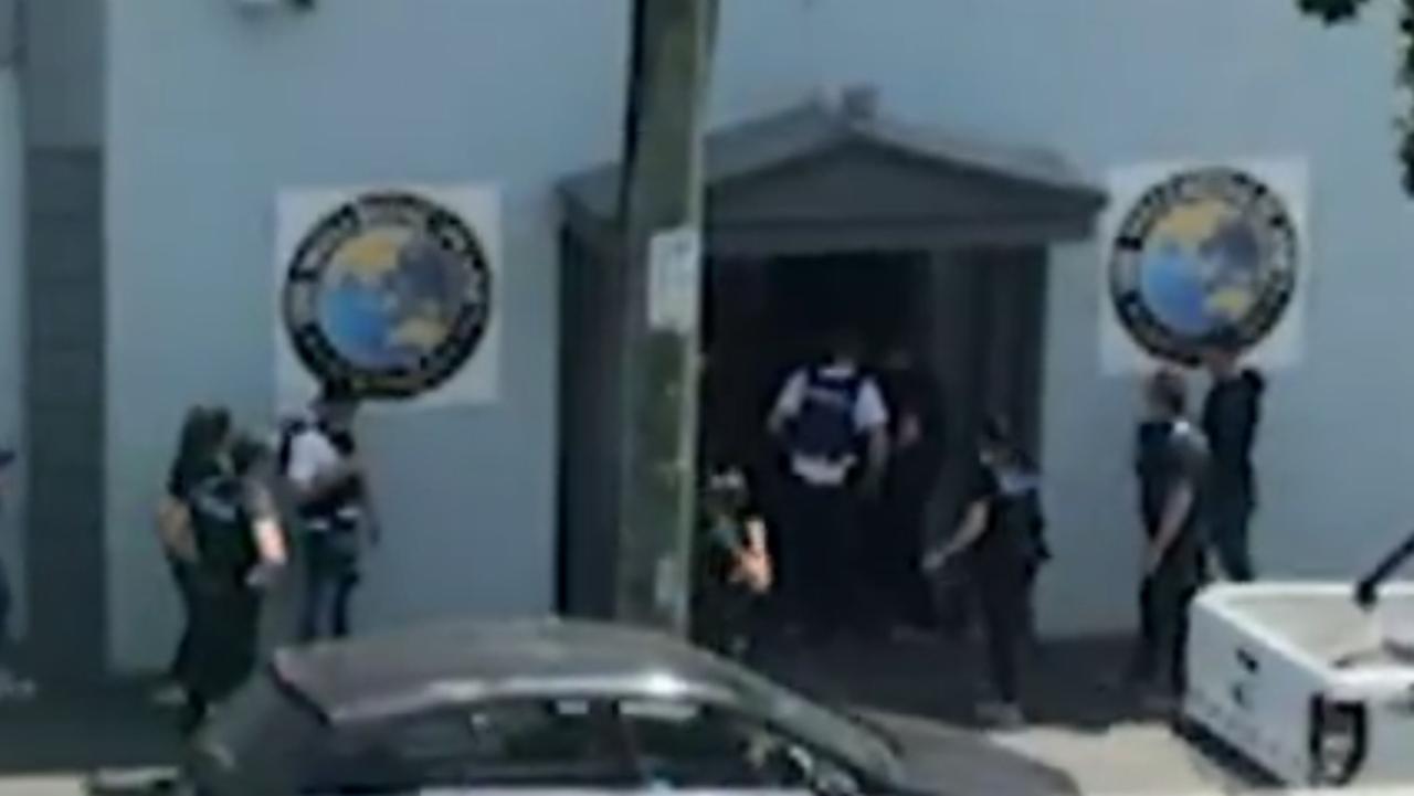 Police raided the Wellbeing Planet in December 2019. Picture: 7News.
