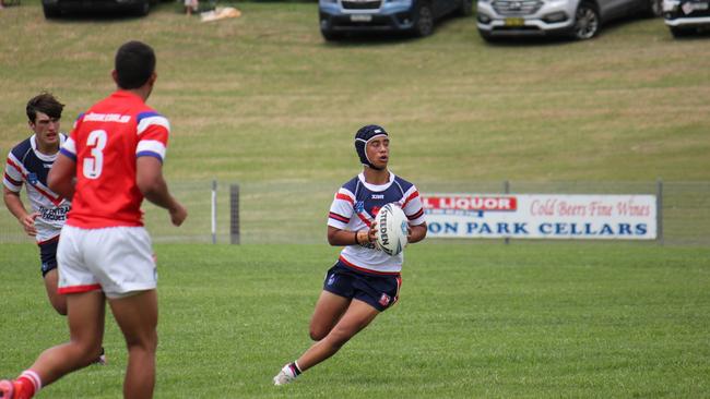 Jack Dean-Potaka of the Central Coast Roosters Andrew Johns Cup team. Picture: Kevin Merrigan