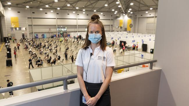 Anita Lahey, site manager. Picture: Mark Cranitch