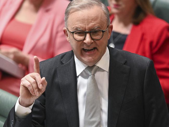 CANBERRA, AUSTRALIA, NewsWire Photos. SEPTEMBER 11, 2023: The Prime Minister, Anthony Albanese during Question Time at Parliament House in Canberra. Picture: NCA NewsWire / Martin Ollman