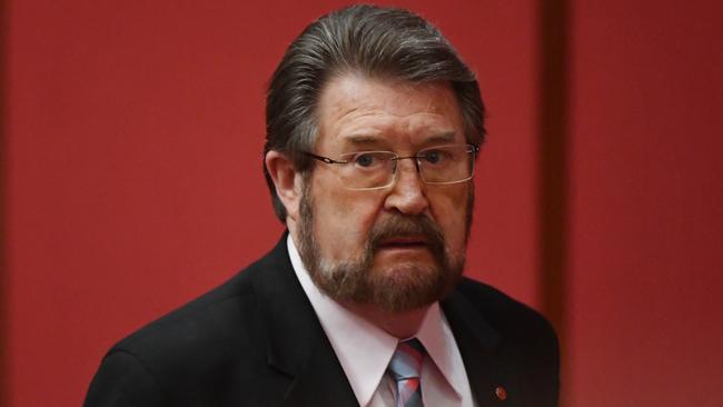 A letter from big business is not enough to get Derryn Hinch over the line on the PM’s proposed company tax cuts. Picture: AAP