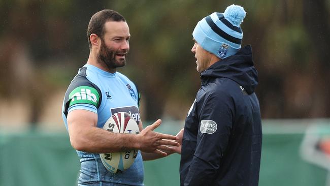 Boyd Cordner and Brad Fittler share a special bond. Picture: Brett Costello