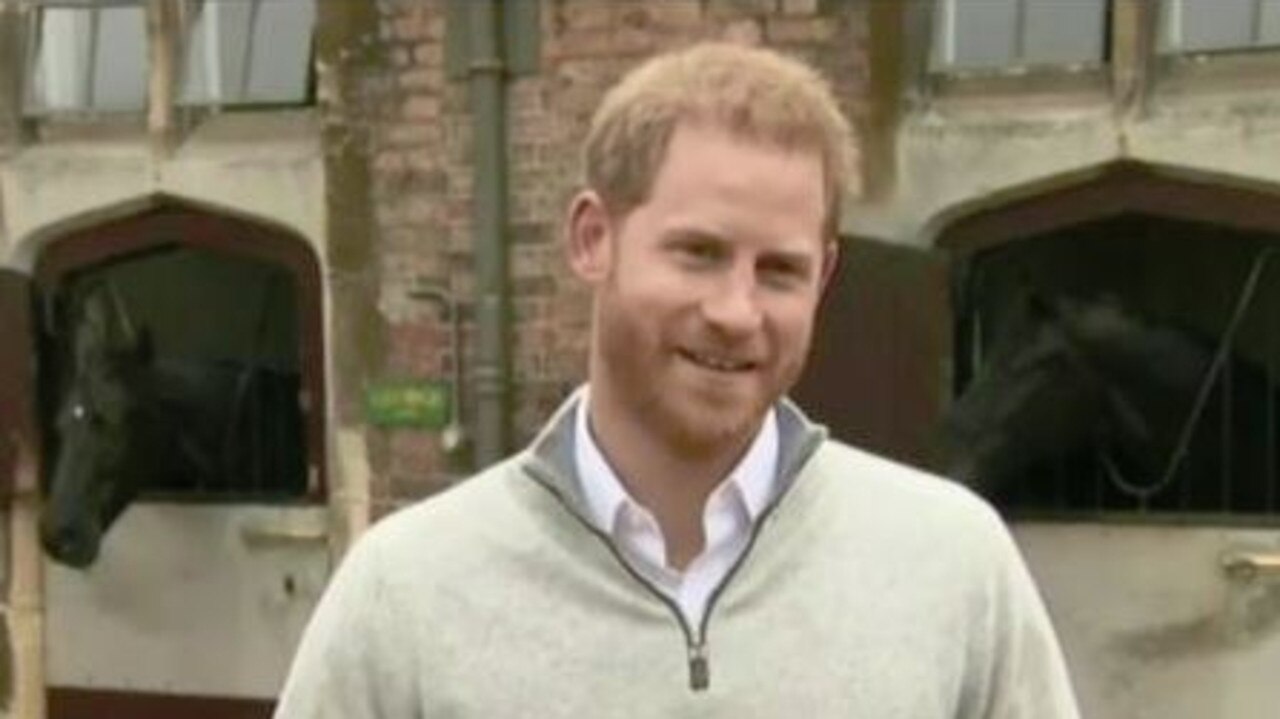 George and Sir John take Harry’s announcement in their stride. Picture: Reuters 