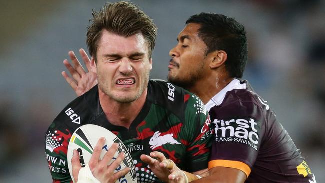 Angus Crichton impressed again for the Rabbitohs. pic Mark Evans