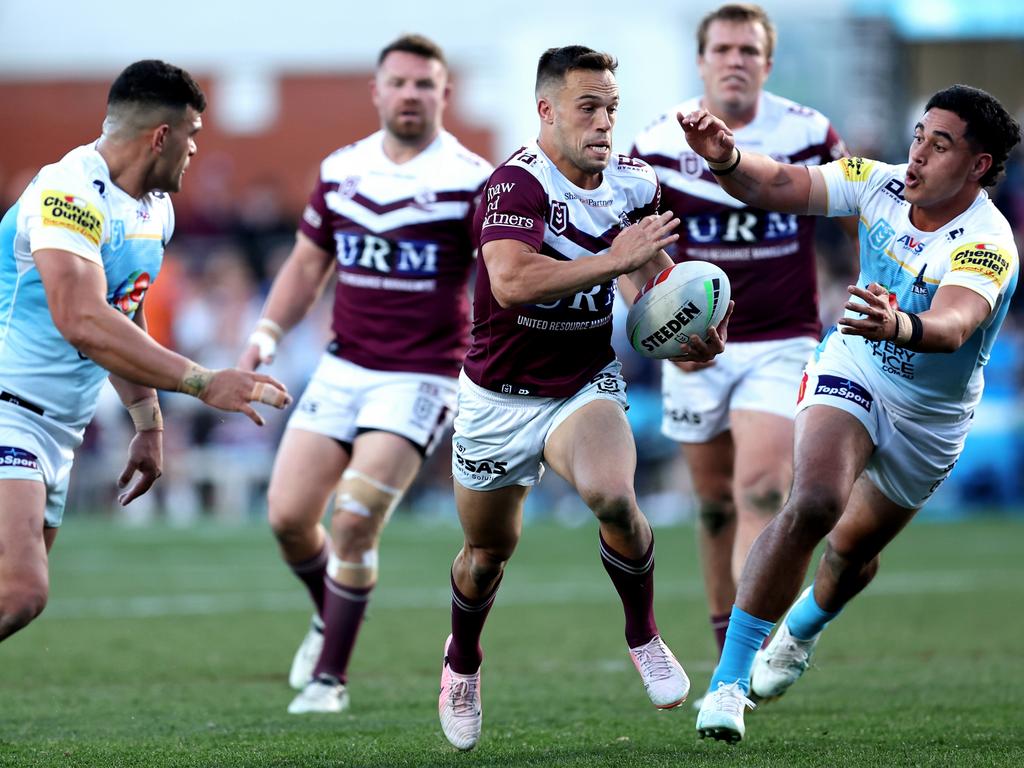 Luke Brooks was excellent for the Sea Eagles. Picture: Brendon Thorne/Getty Images