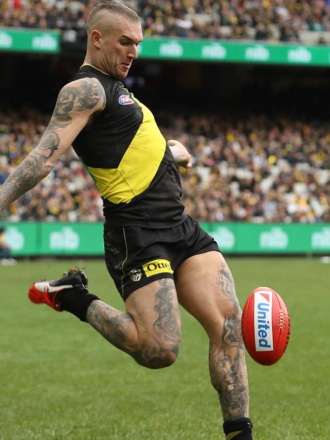 Dustin Martin is finishing 2019 like 2017. Pic: Getty Images