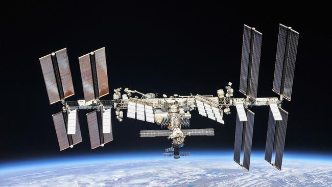 The International Space Station in low Earth Orbit. CREDIT: NASA