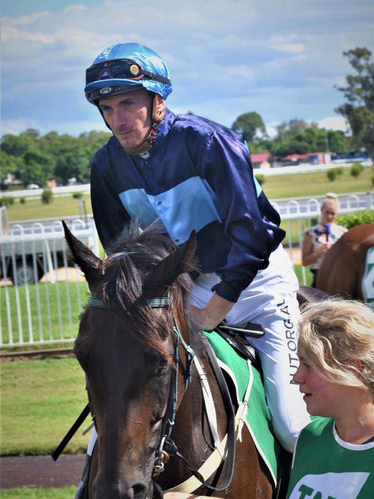 Jockey Ben Looker on Daniel Want trained Don't Cry Mama at Clarence River Jockey Club in Grafton on Tuesday, 2nd February, 2021. Photo Bill North / The Daily Examiner