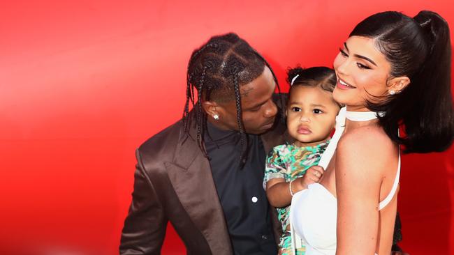 Travis Scott and Kylie Jenner have a daughter together. Picture: Tommaso Boddi/Getty