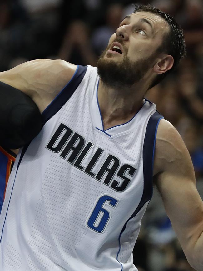 Andrew Bogut in action for Dallas. Picture: Getty