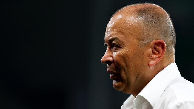 Eddie Jones looks on after Australia’s defeat to Fiji at Stade Geoffroy-Guichard in Saint-Etienne, France. Picture: Getty Images