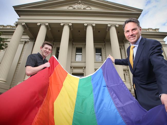 The same-sex marriage plebiscite will be blocked by Labor and the Greens, but Mr Turrnbull is determined to see it through. Picture: Glenn Ferguson