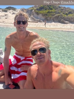 Cody Simpson and Mack Horton. Photo: Instagram, @codysimpson.